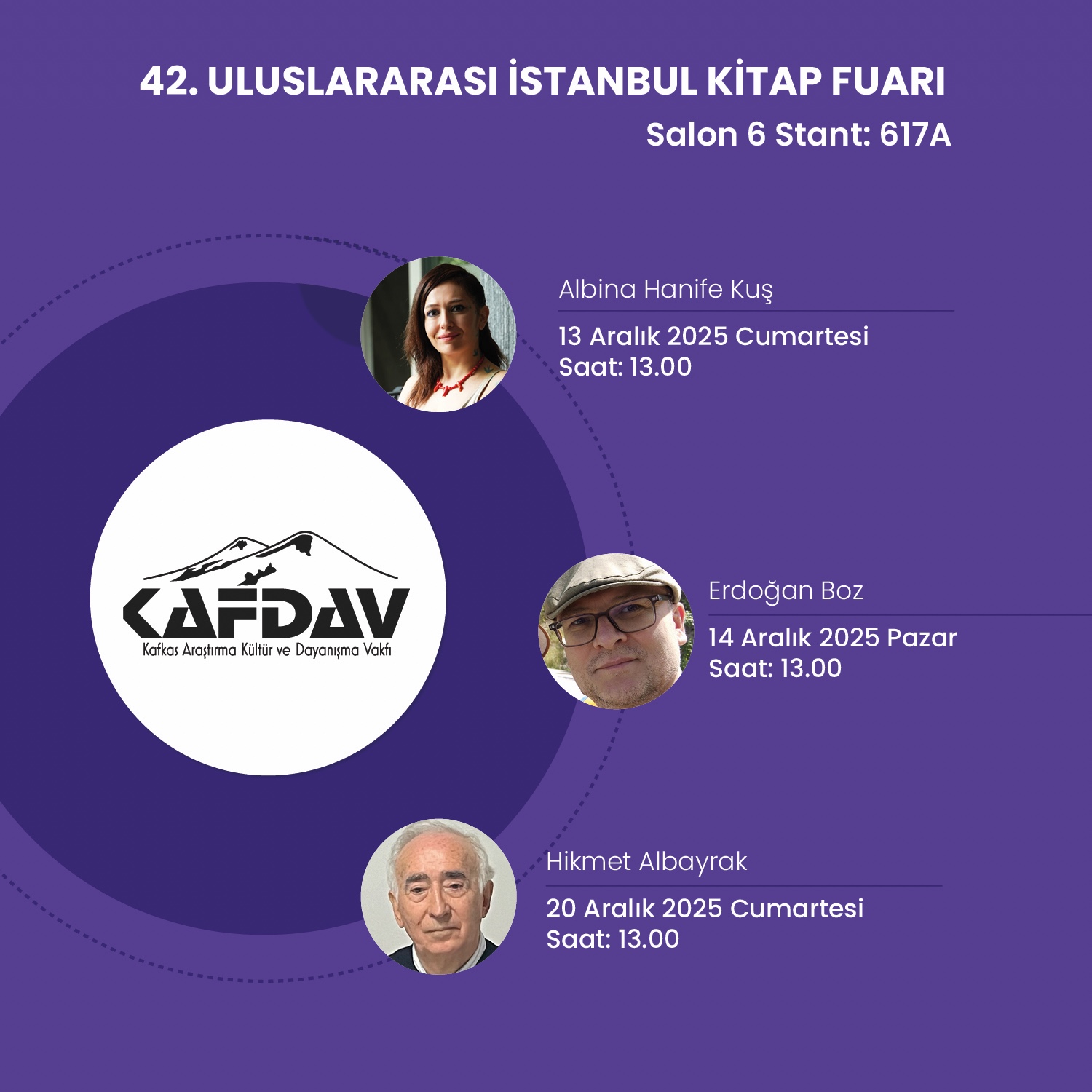 13 - 21 Aralık 42. Uluslararası İstanbul Kitap Fuarı